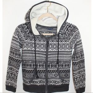 American Eagle Outfitters Fleece Aztec Hoodie